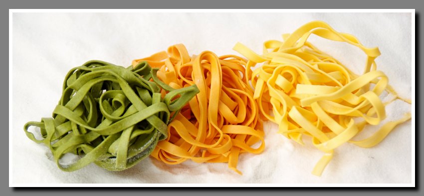 Tagliatelle tricolori